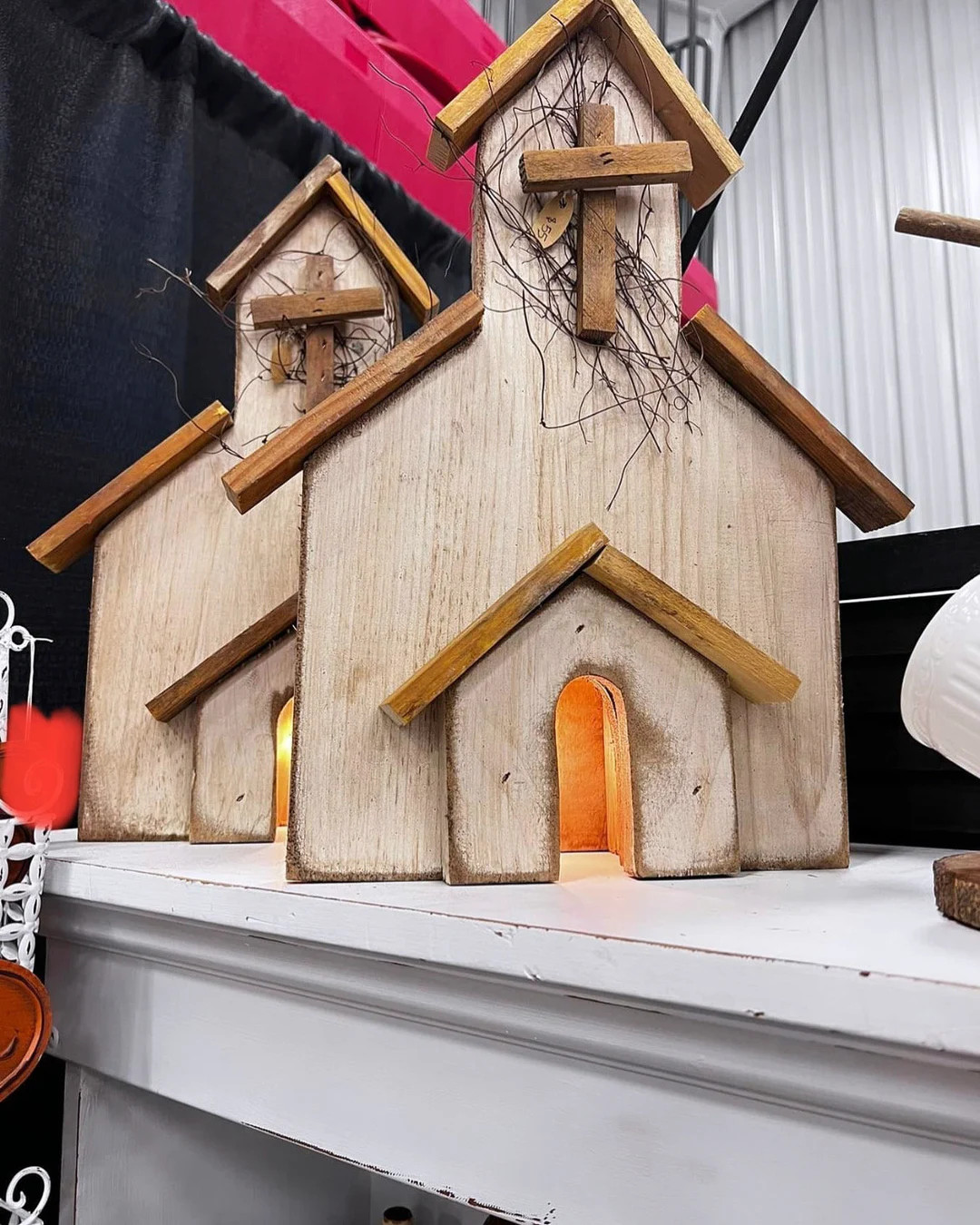 Rustic Wooden Church - Etsy | Etsy (US)