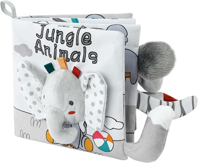 Vicloon Fabric Book for Babies, Picture Book Made of Fabric with Animals, Early Development Baby ... | Amazon (UK)