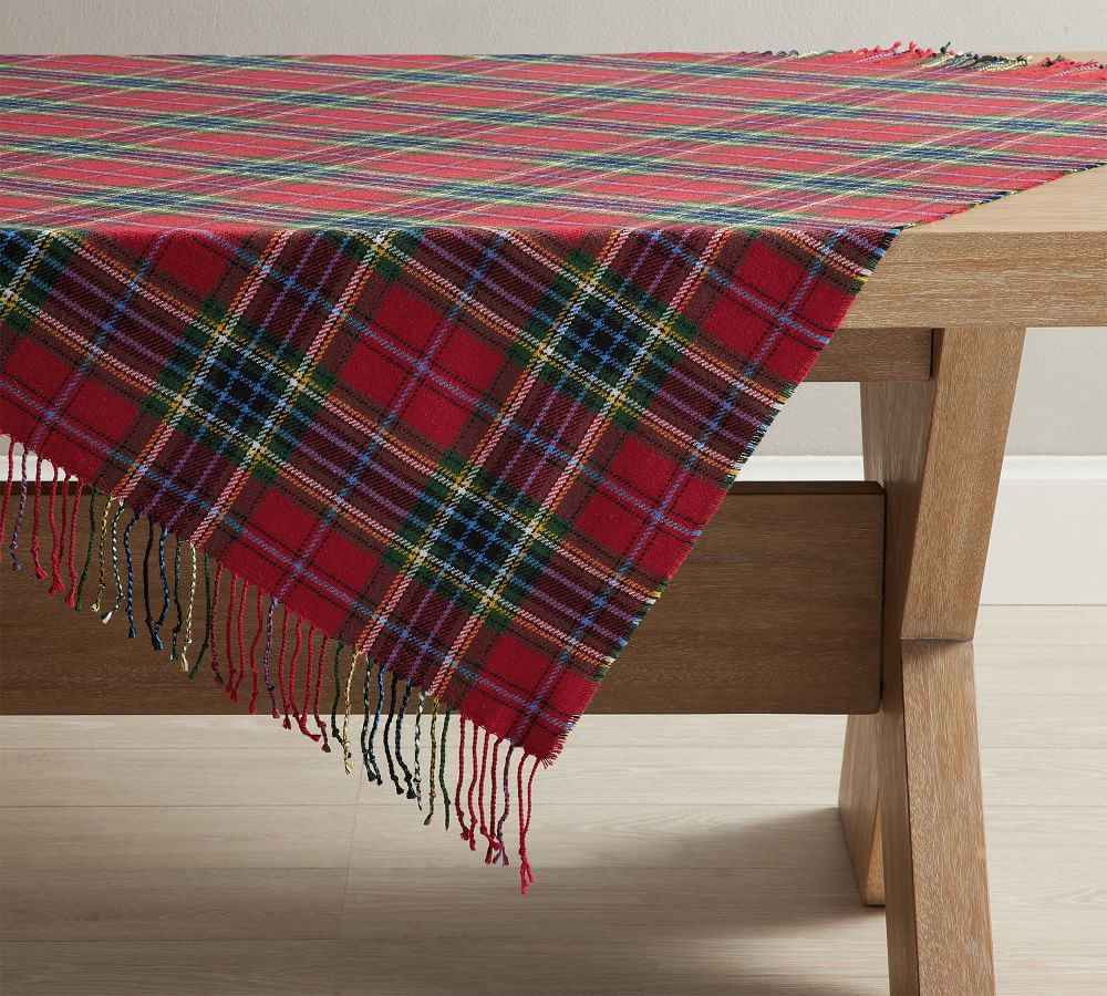 Clark Plaid Table Throw | Pottery Barn (US)