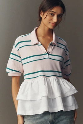 Je Peux Twofer Peplum Top | Anthropologie (US)