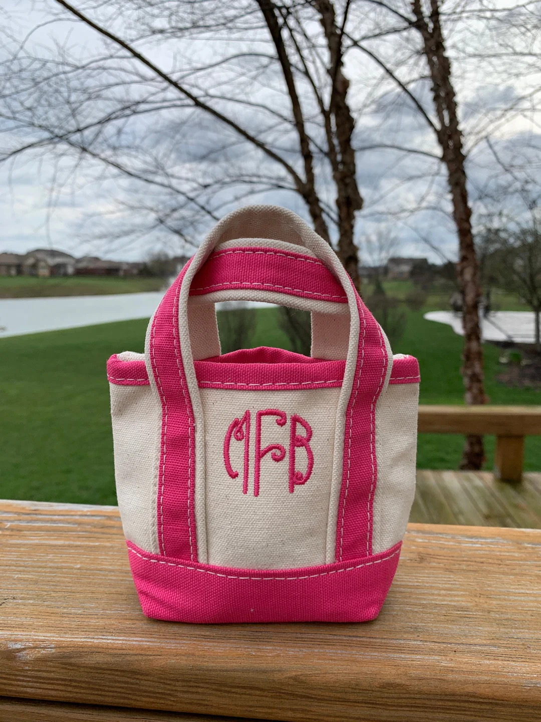 Mini boat tote / gift bag / canvas bag with handles | Etsy (US)