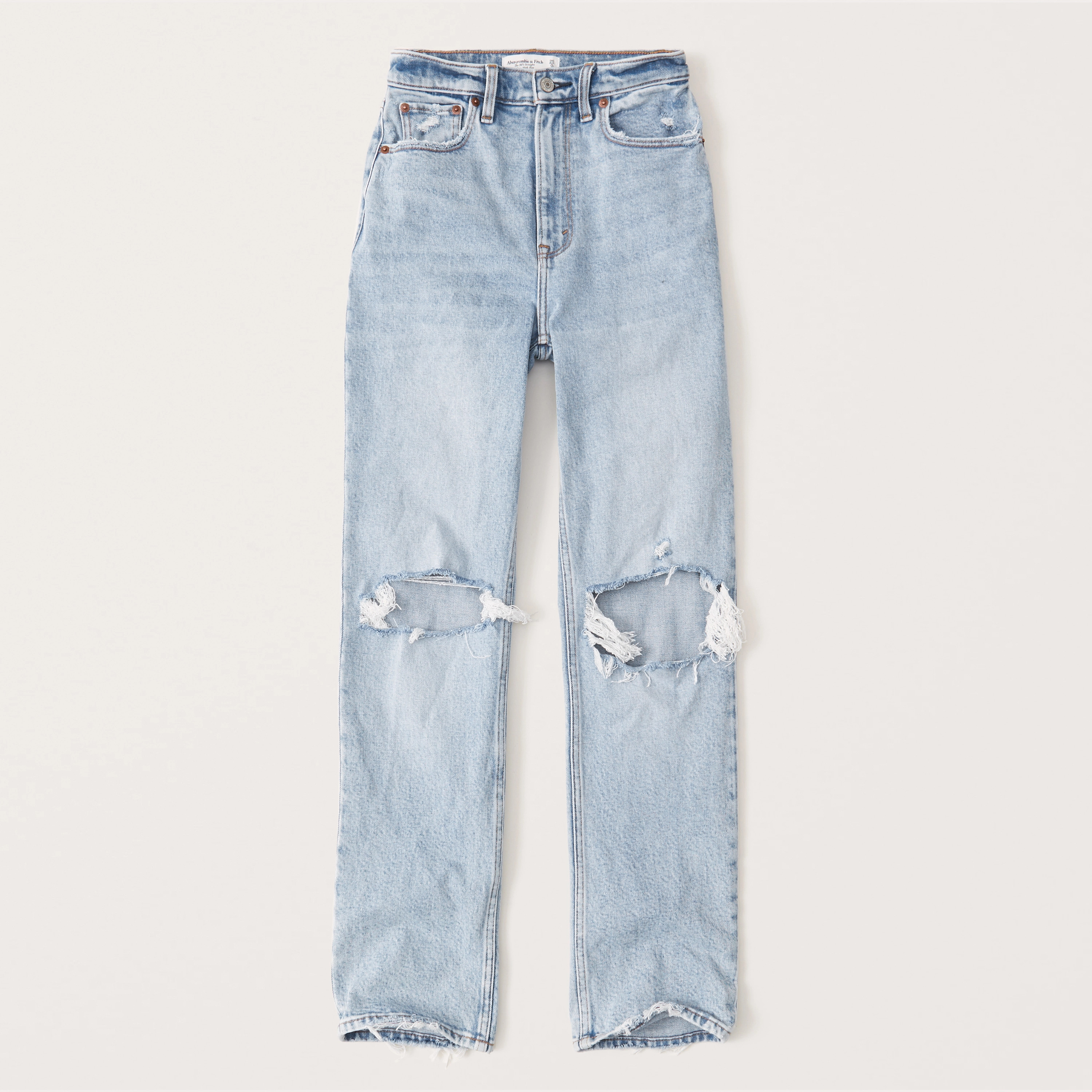 '90s Ultra High Rise Straight Jeans | Abercrombie & Fitch (US)