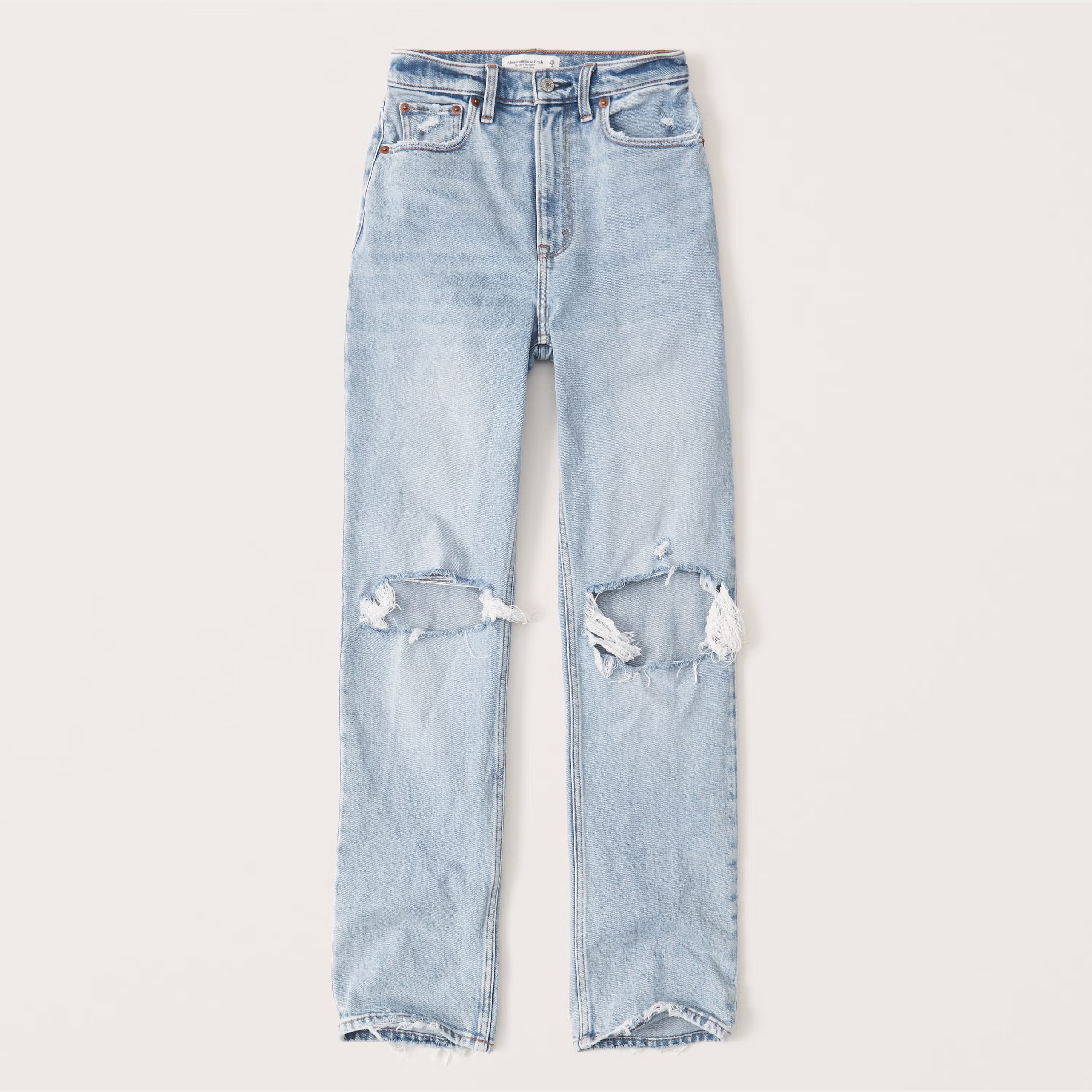 '90s Ultra High Rise Straight Jeans | Abercrombie & Fitch (US)