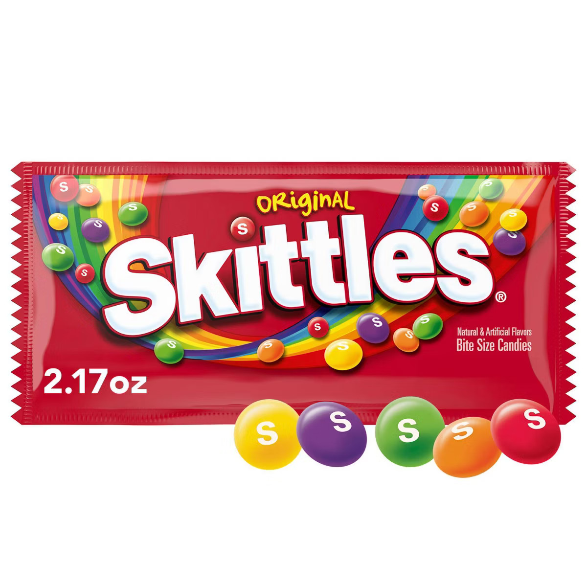 Skittles Original Chewy Candies, Full Size Fruit Candy Bag - 2.17oz | Target