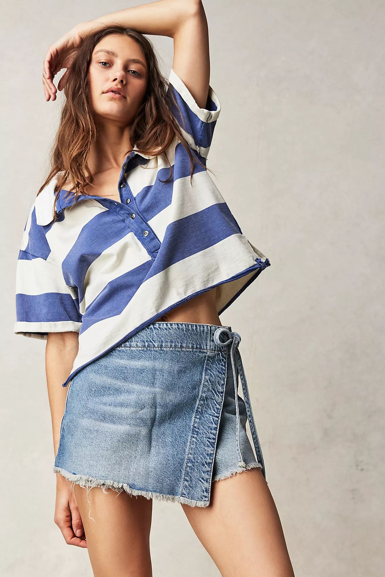 Emmy Denim Skort | Free People (Global - UK&FR Excluded)