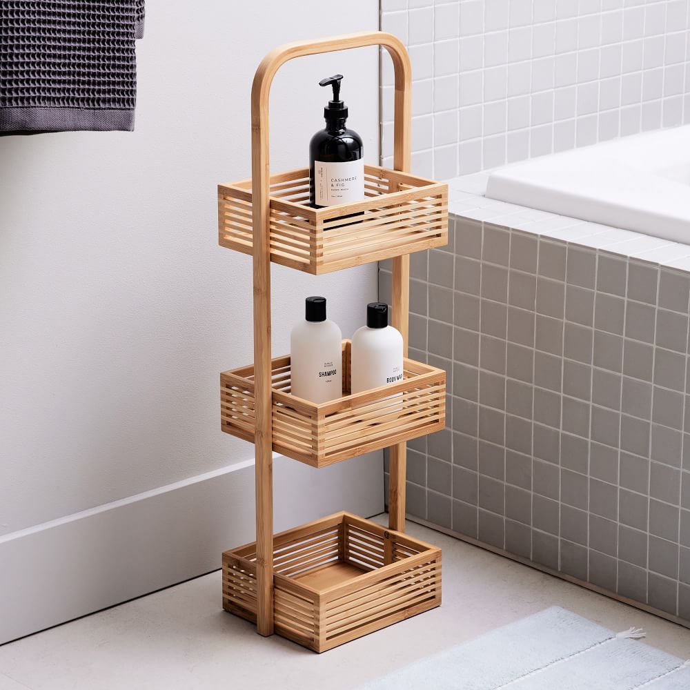 Brockton Bamboo Freestanding Storage | West Elm (US)