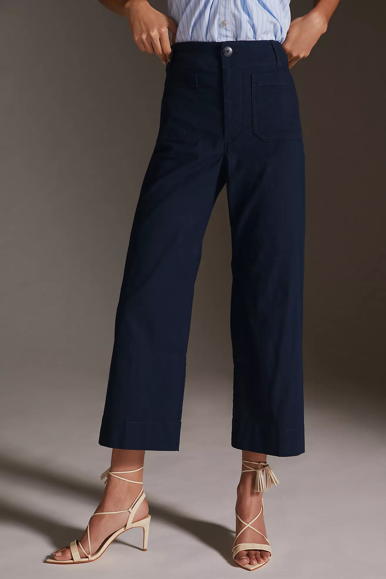The Colette Cropped Wide-Leg Pants by Maeve: Magic Fabric Edition | Anthropologie (US)