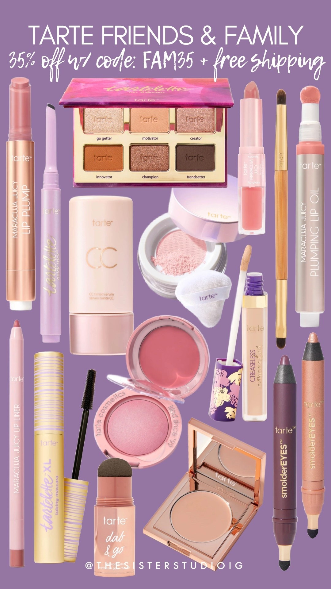 Tarte friends and family sale: use code FAM35 for 35% off + free shipping!

#LTKSaleAlert #LTKBeauty