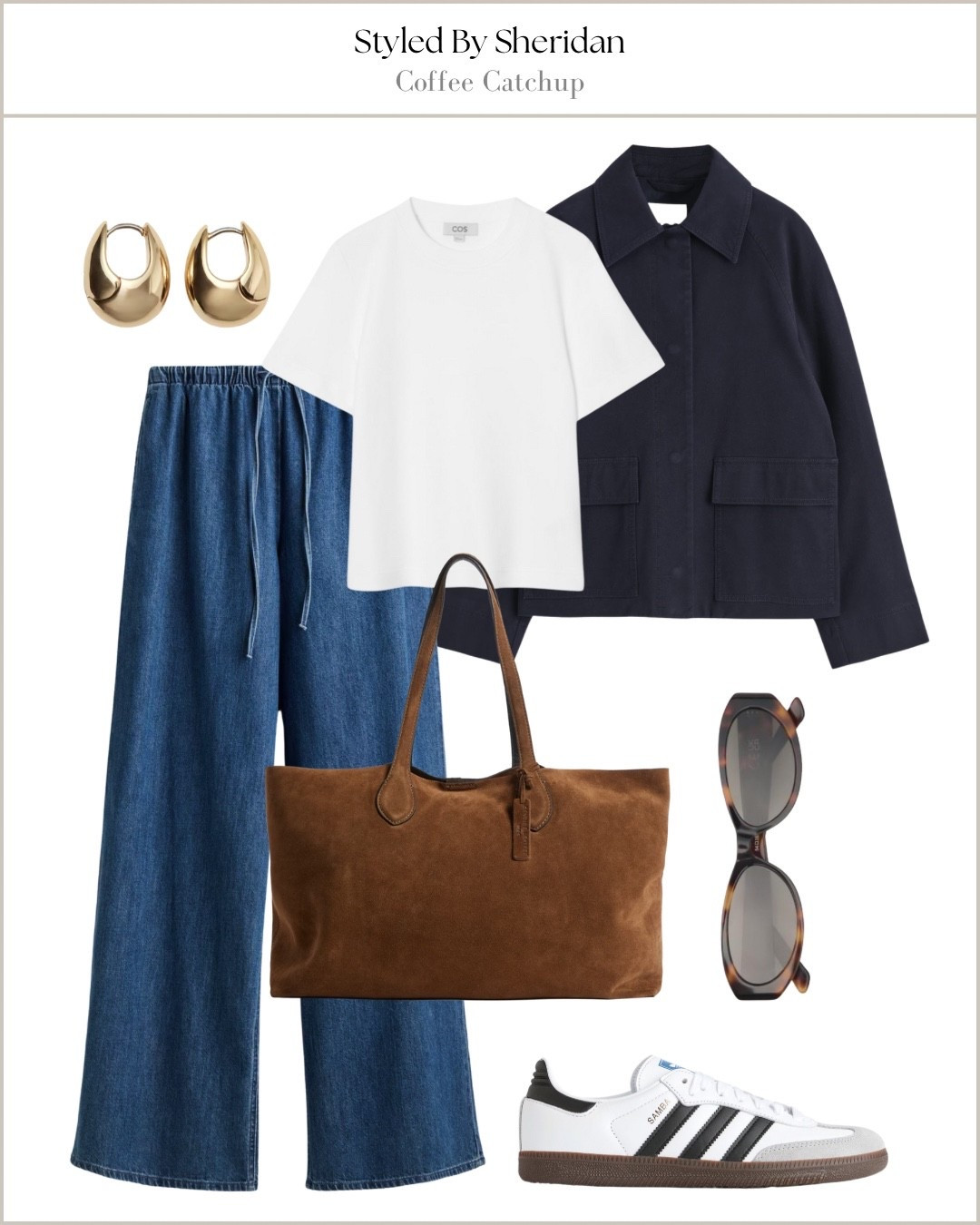 Comfy outfit for a coffee catchup

Transitional style / utility jacket / adidas samba / drawstring denim trousers / autumn fashion / suede tote bag 

#LTKshoes #LTKstyletip #LTKautumn