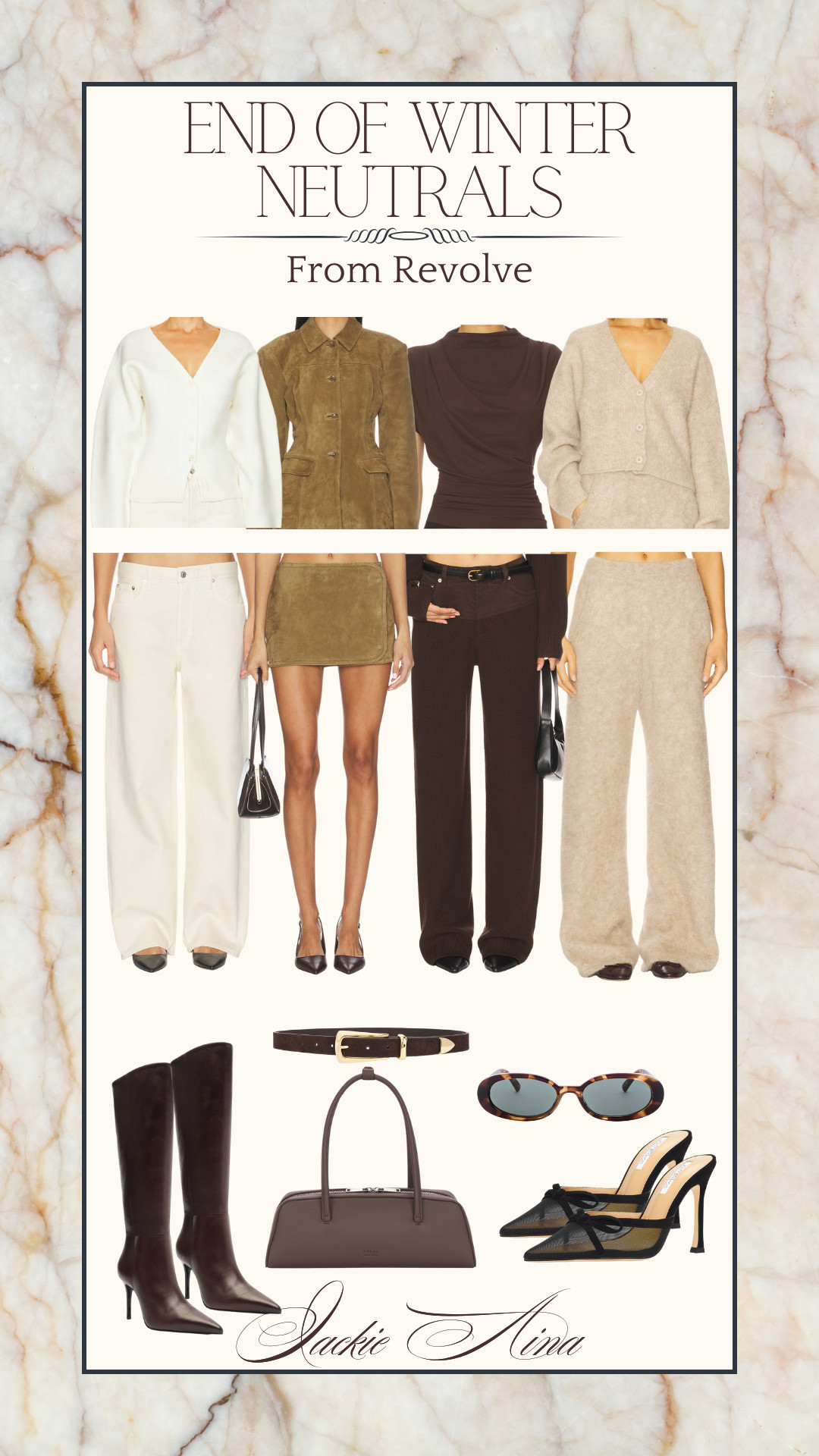 End of Winter Neutrals from Revolve  

 #LTKdayinmylife #LTKgrwm #LTKootd