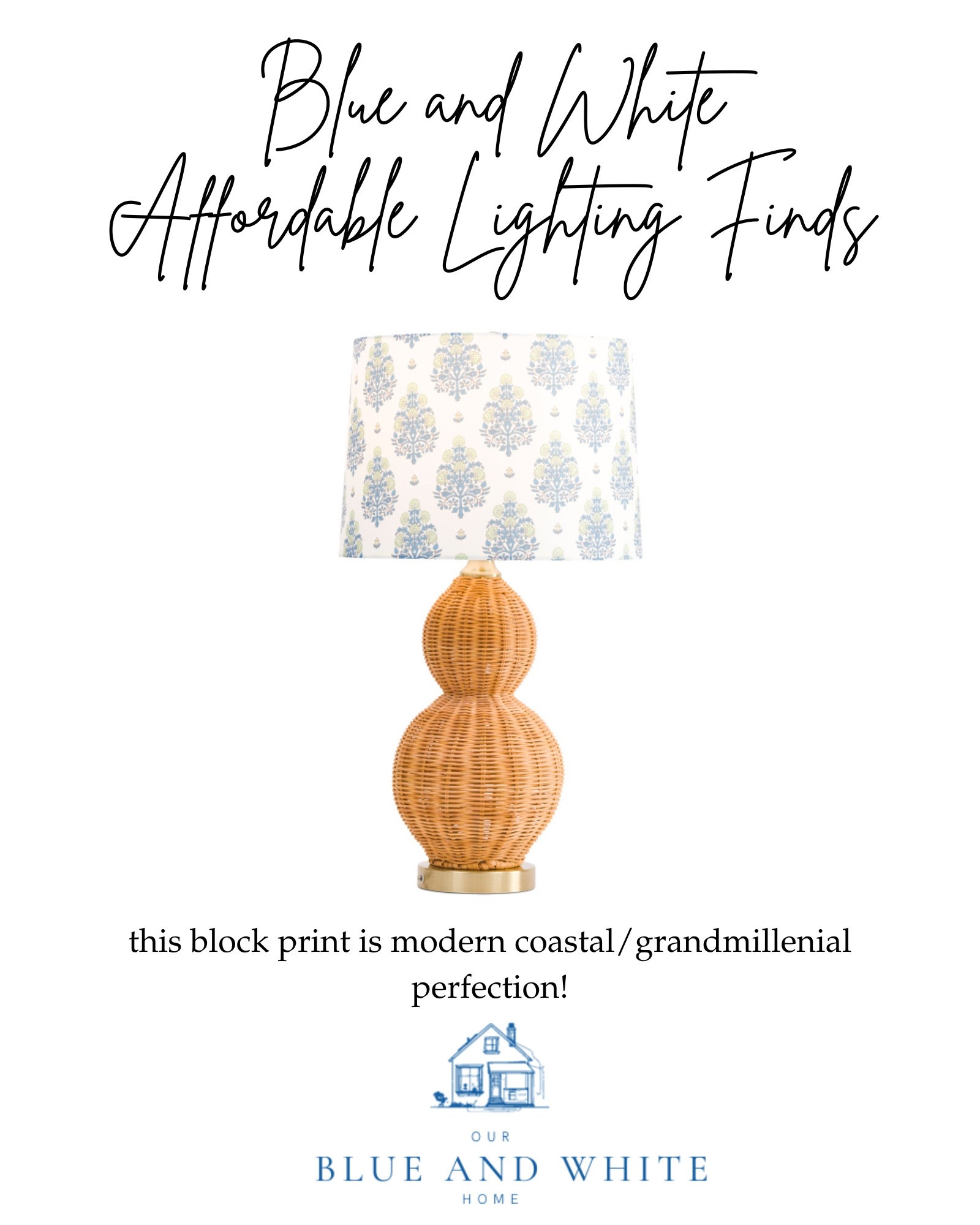 Affordable block print modern coastal natural rattan lamp

#LTKHome #LTKFindsUnder100