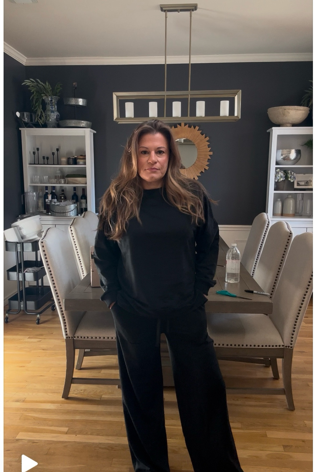 Black pants set, straight leg pants, casual but chic, mom looks, lightweight outfit 

#LTKOver40