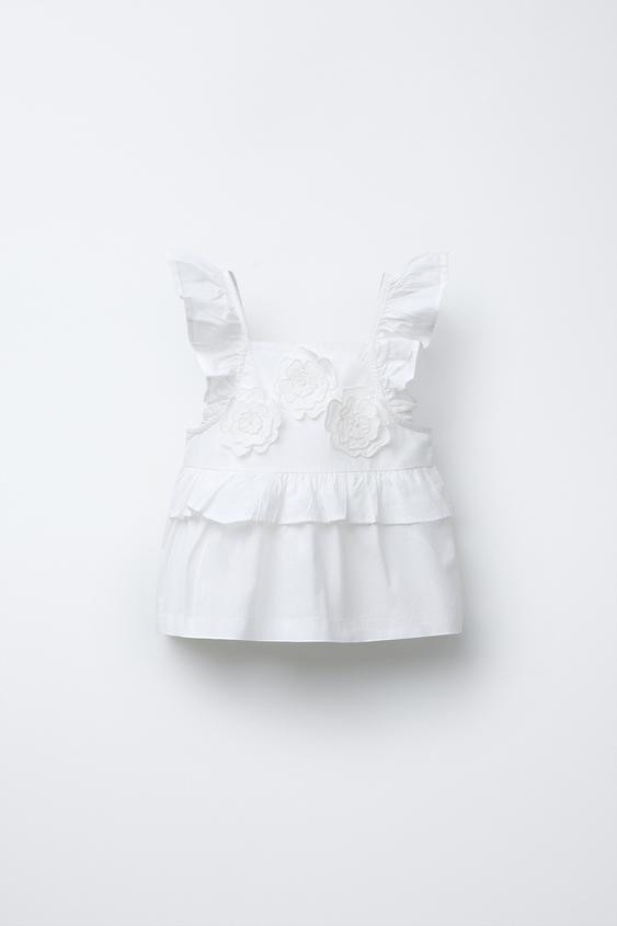 RUFFLED FLORAL TOP | Zara US