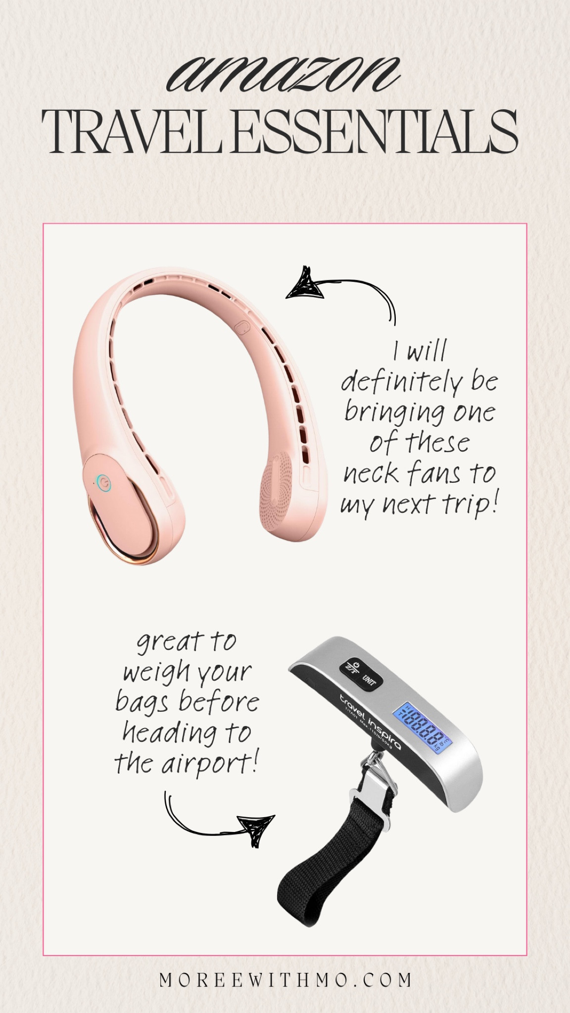 Amazon travel essentials! I have a few upcoming trips and will definitely bring them along!

Travel Essentials 
Vacation Essentials 
Amazon Travel Finds 
Amazon Travel Essentials 
Moreewithmo

#LTKActive #LTKTravel #LTKFindsUnder50