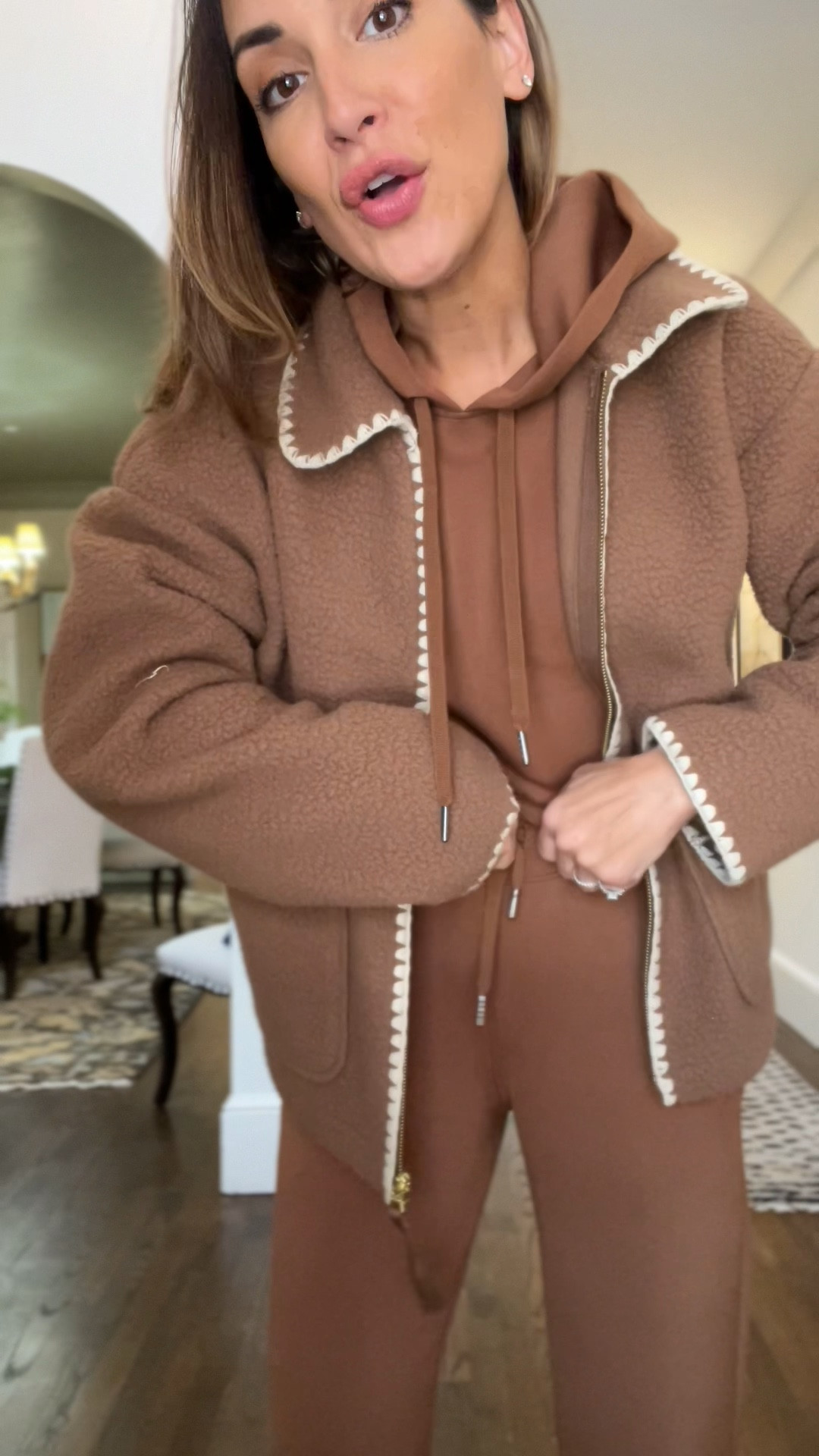 This brown fleece is my new house coat

Brown set is old from Spanx!

#LTKmomlife #LTKGiftGuide