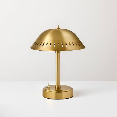 Portable Table Lamp Brass (Includes LED Light Bulb) - Hearth & Hand™ with Magnolia | Target