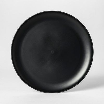 10.5" Plastic Dinner Plate Black - Room Essentials™ | Target