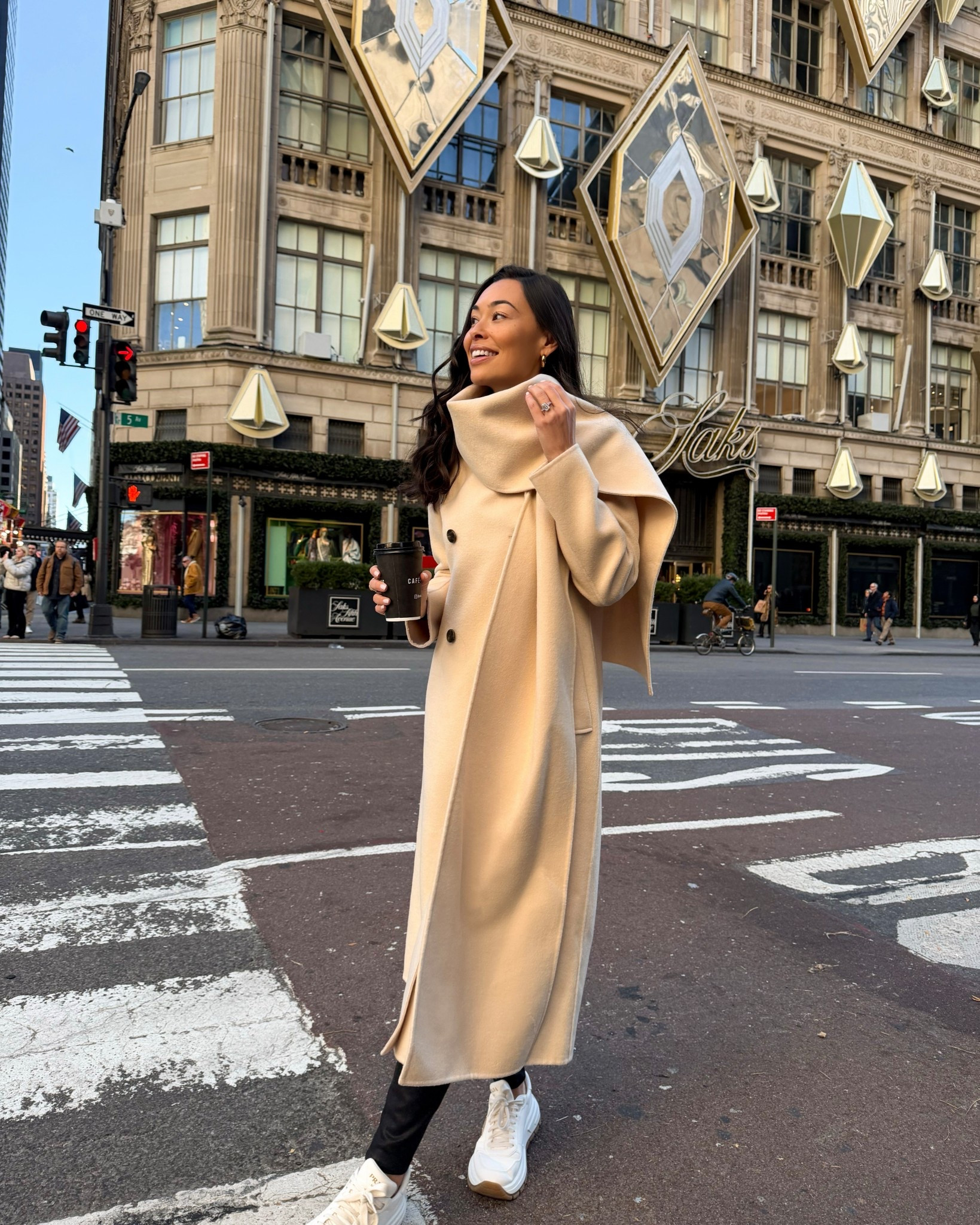 What I wore into NYC to do some holiday shopping and see the @saks light show and holiday windows!  Festive outfit, winter outfit, holiday fashion, Christmas, gift guide.  #saks #sakspartner

#LTKdayinmylife #LTKootd #LTKHoliday