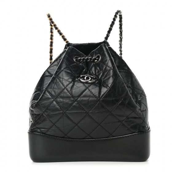 CHANEL

Aged Calfskin Quilted Small Gabrielle Backpack Black | Fashionphile