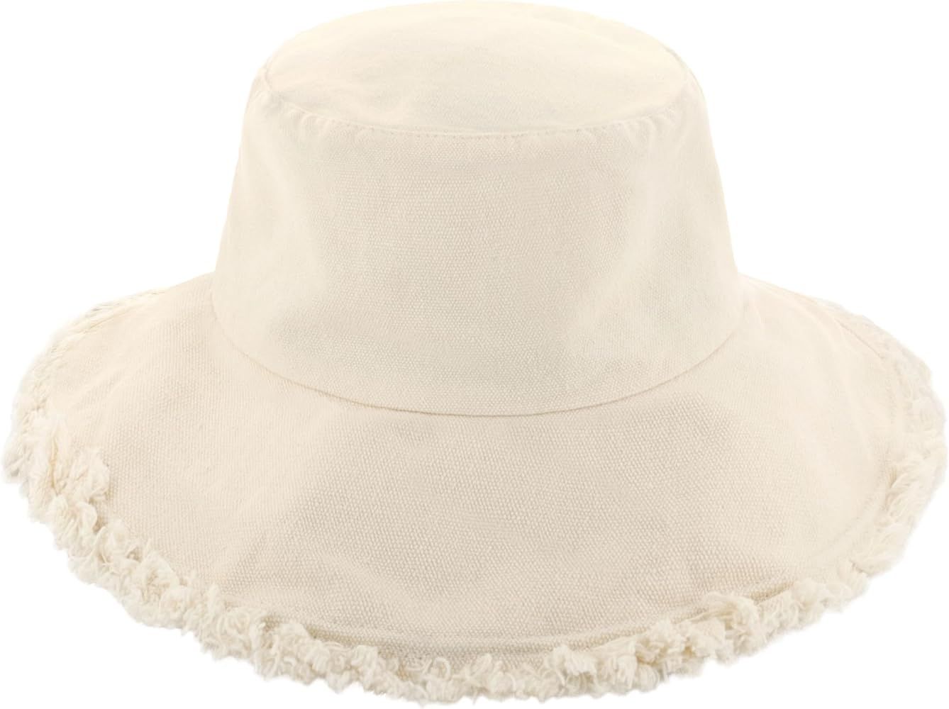 CHOK.LIDS Frayed Bucket Hats for Women Men Unisex Trendy Washed Cotton Floppy Wide Brim Boonie Ou... | Amazon (US)