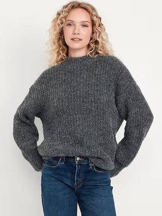 Loose Shaker-Stitch Tunic Sweater | Old Navy (US)