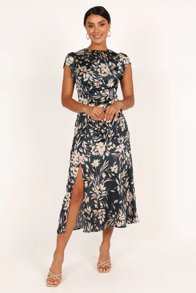 Lisbeth Midi Dress - Green Floral | Petal & Pup (US)