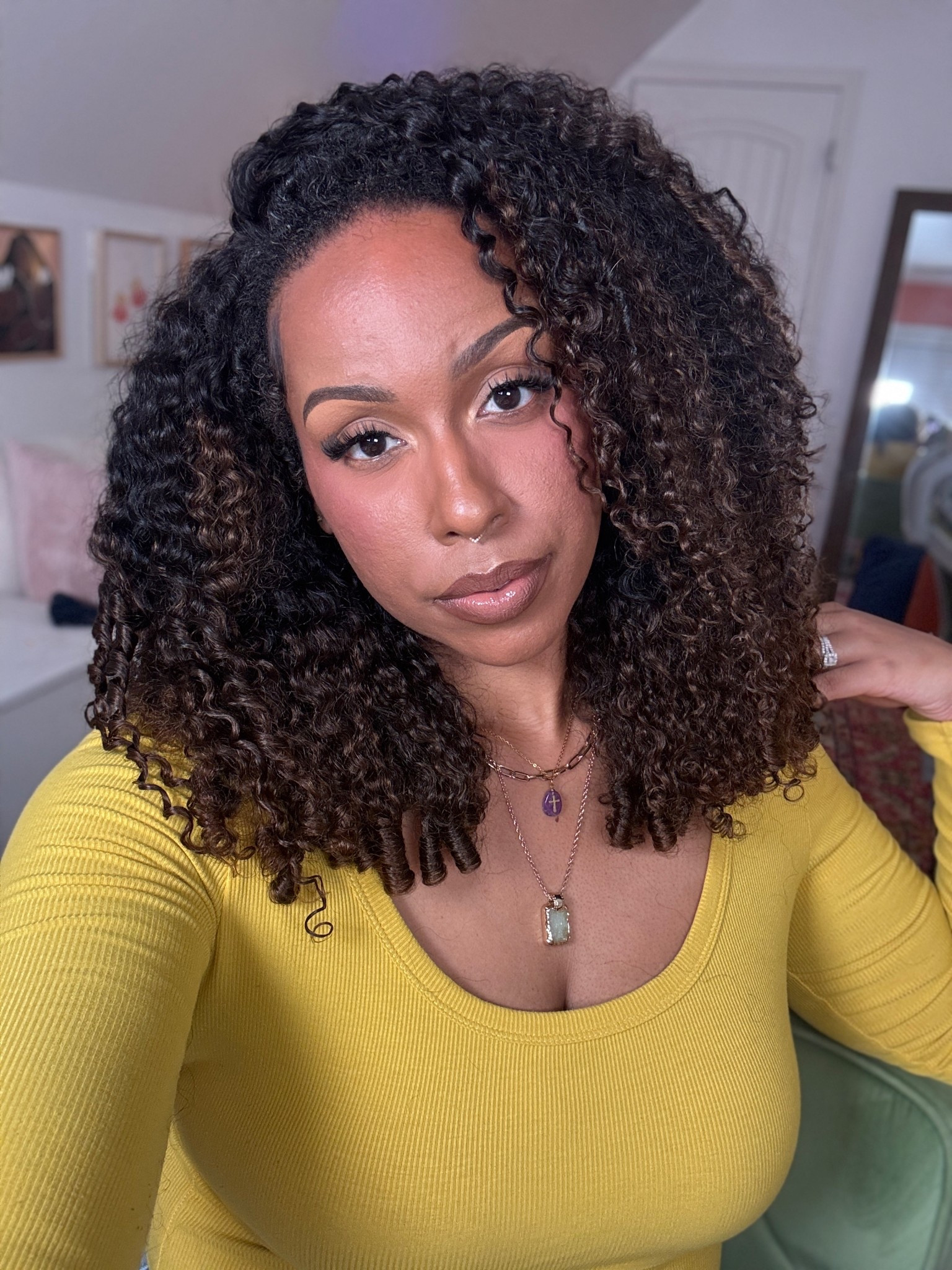 Wearing this wig as a half wig. Love it! 

#LTKBeauty #LTKTall #LTKvlog