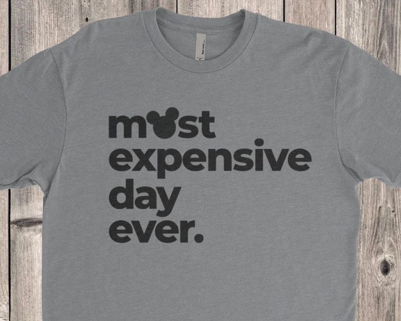 Most Expensive Day Ever Disneyworld Shirt | Disneyland Shirt | Funny Disney Shirt | Disney Shirt ... | Etsy (US)