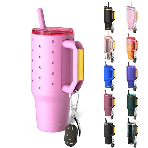 Frost Buddy 40 oz Thicc Buddy Tumbler with Silicone Sleeve – Customizable with Budz Charms, Insulated Stainless Steel Cup with Handle & Straw, Leak-Proof, Cup Holder Friendly, Gift for Men & Women | Amazon (US)