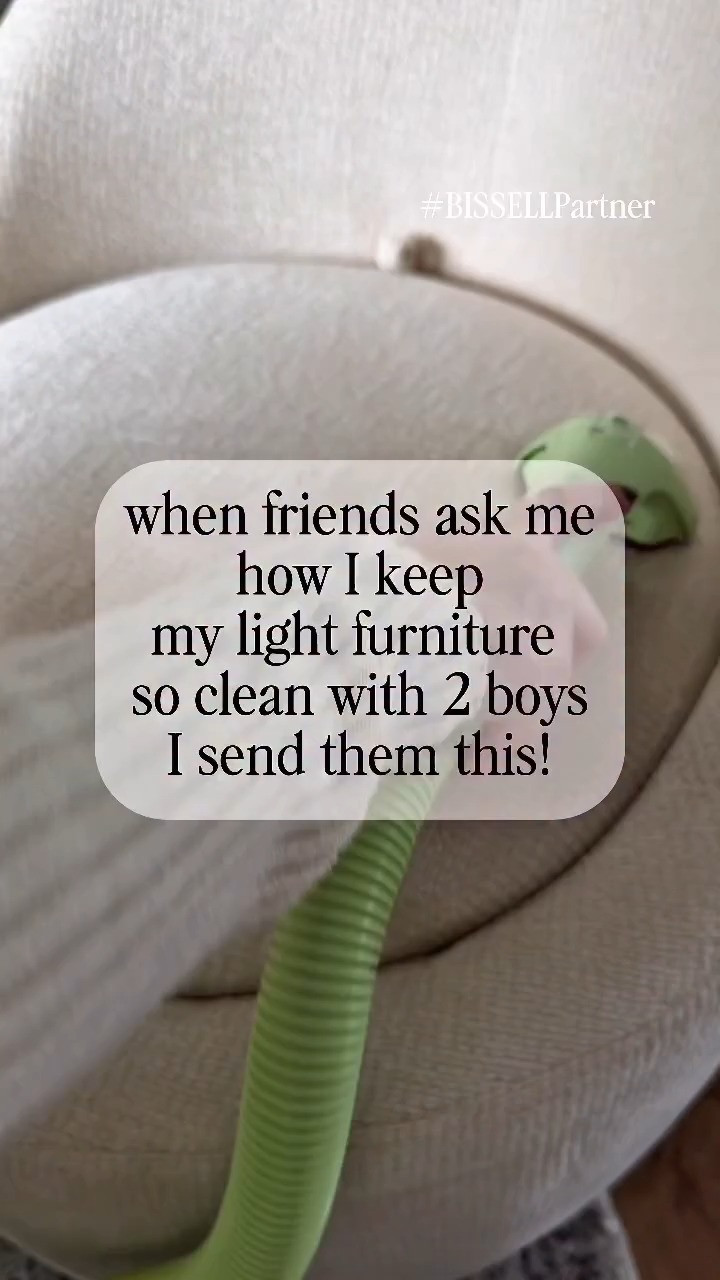 💚 When my friends ask me how I keep my light furniture so clean with 2 boys I send them this! The @BISSELLclean Little Green Mini is my go-to for every “oh no” moment. It’s lightweight and compact, but still powerful enough to tackle wine, coffee, juice, pet messes — you name it. Bad stain? No sweat.
1️⃣ Spray it
2️⃣ Scrub it
3️⃣ Suction it
I love that it’s small enough to grab quickly, but strong enough to deep clean couches, chairs, stairs, car seats — even dog beds. The 4” Tough Stain Tool makes it easy to target spots, and the self-cleaning hose keeps it ready for the next spill (because there’s always a next spill 😅). #LittleGreenMini

// Amazon, Amazon Finds, Amazon Home Finds, Amazon Home Must Haves, Amazon Home Essentials, Amazon Home Hacks, Cleaning Tools, Cleaning Products, Cleaning Essentials 

 #LTKdayinmylife #LTKSeasonal #LTKHome