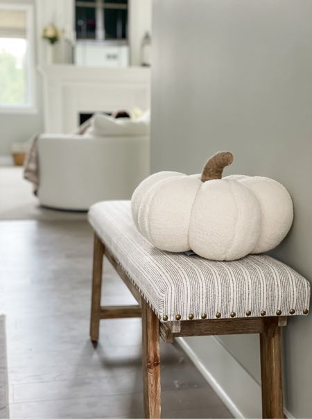 Living room fall decor. Pumpkin pillow, entryway bench. 

Chic Halloween 


#LTKSeasonal #LTKhome #LTKHalloween