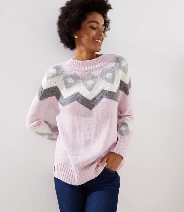 Modern Fairisle Sweater | LOFT | LOFT