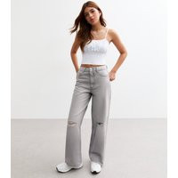 Girls' Grey Wide Leg Jeans New Look | New Look (UK)