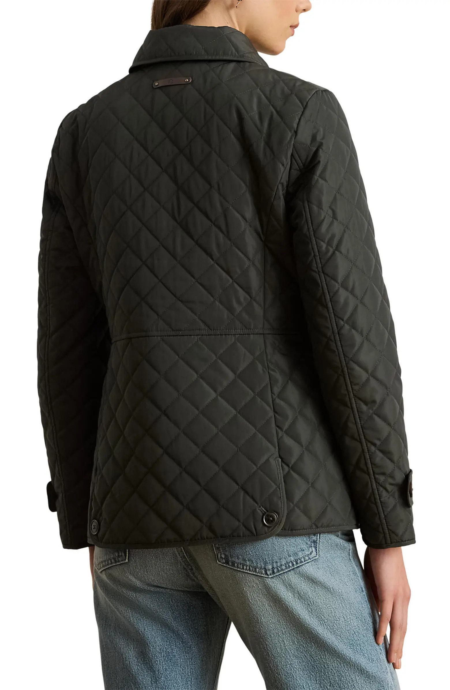Lauren Ralph Lauren Crested Quilted Jacket | Nordstrom | Nordstrom