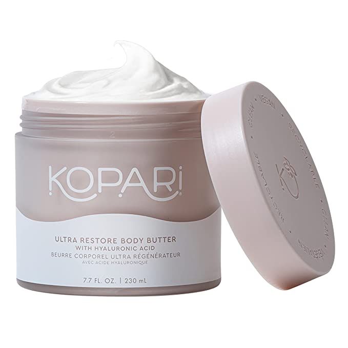 Kopari Ultra Restore Body Butter with Hyaluronic Acid and Vitamin B5 - Vegan Moisturizing Lotion ... | Amazon (US)