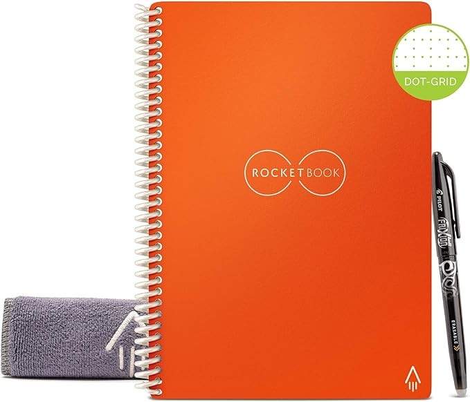 Rocketbook Smart Reusable Notebook - Dot-Grid Eco-Friendly Notebook with 1 Pilot Frixion Pen & 1 ... | Amazon (US)