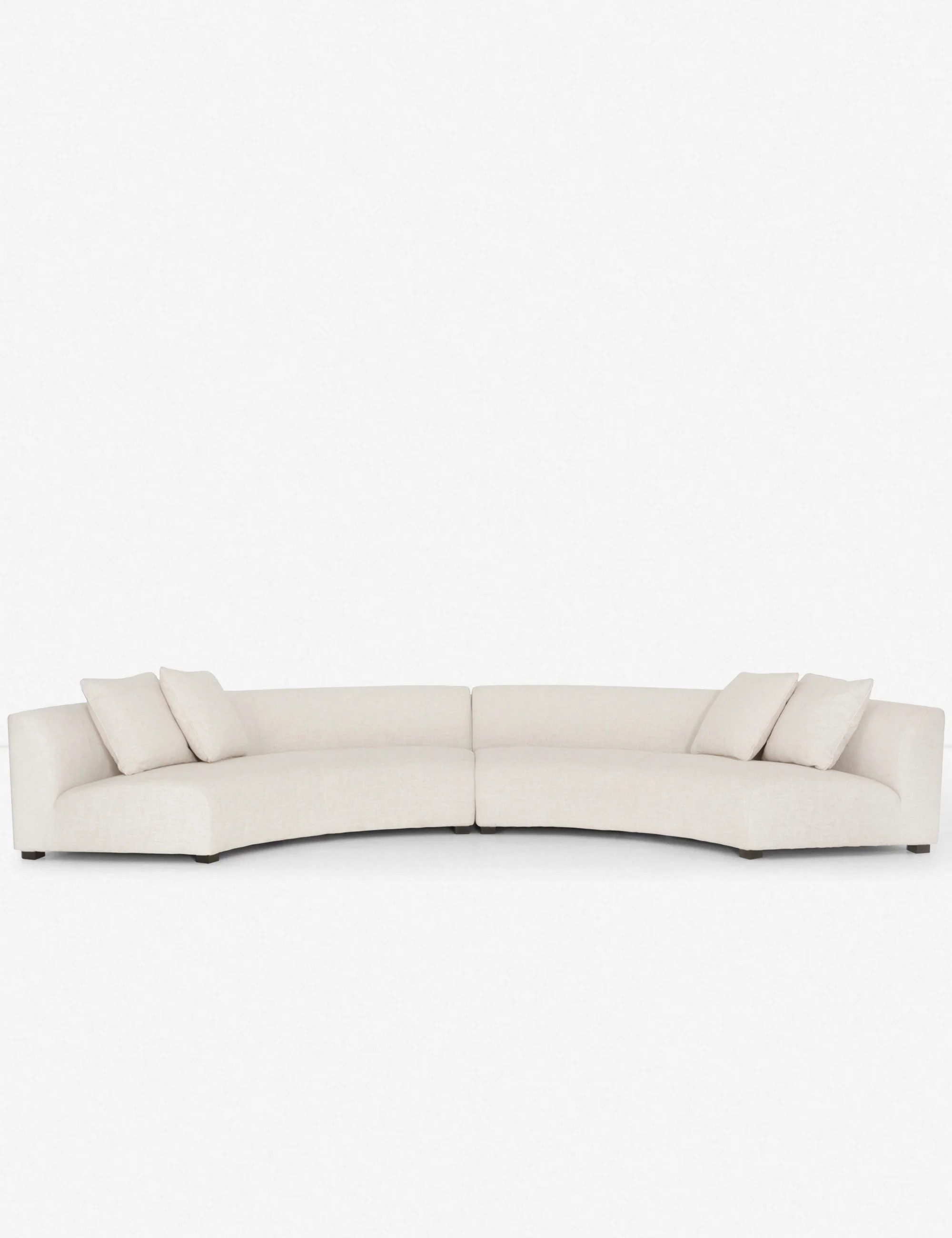 Saban 2-Piece Curved Sectional Sofa | Lulu and Georgia 