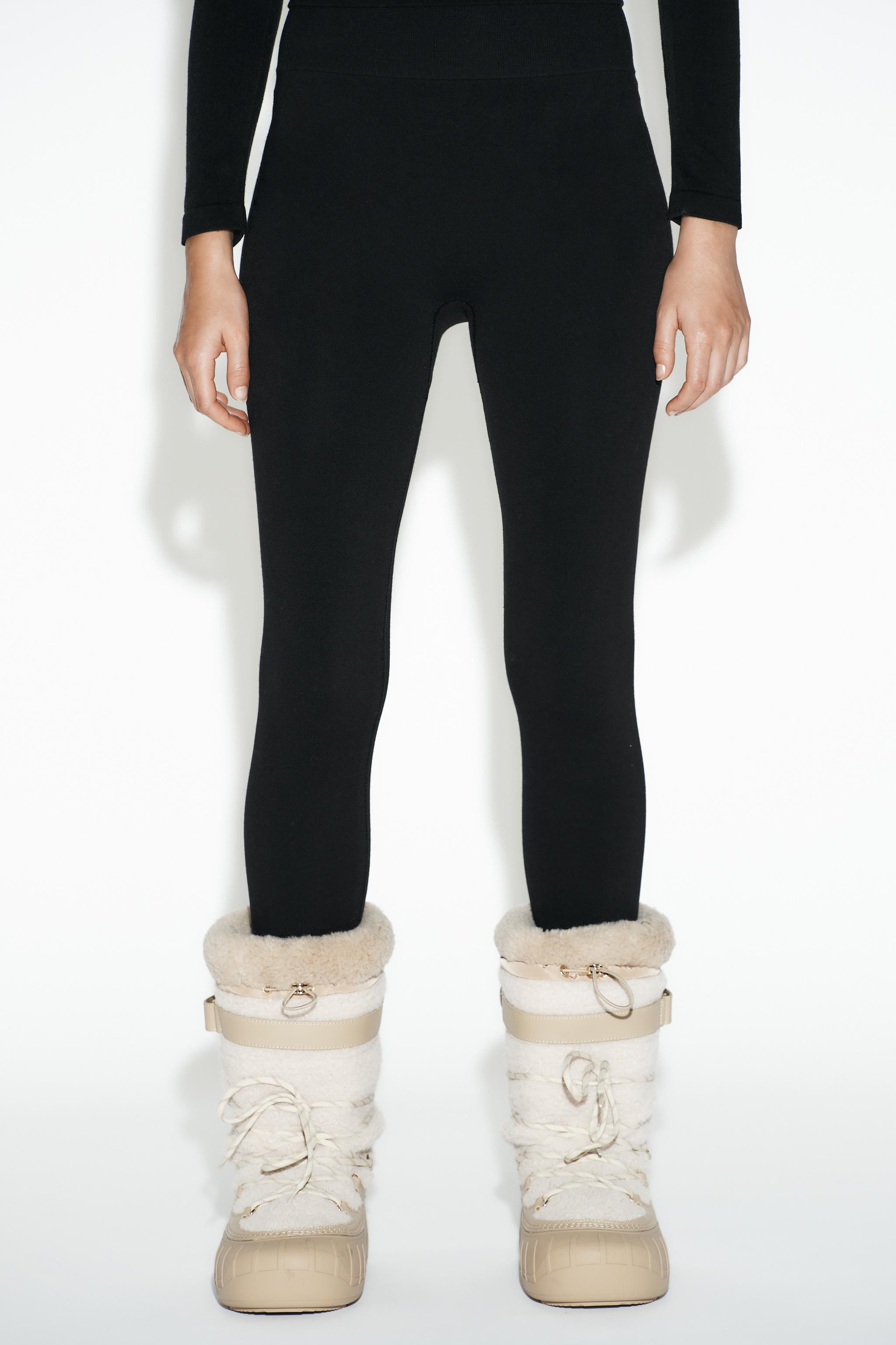 SEAMLESS MERINO WOOL SKI COLLECTION LEGGINGS | Zara UK