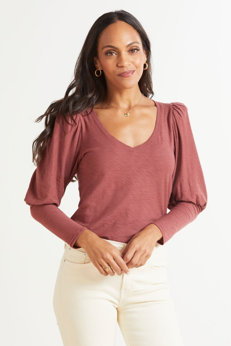 NATION LTD Emilia Drama Sleeve Tee | EVEREVE | Evereve