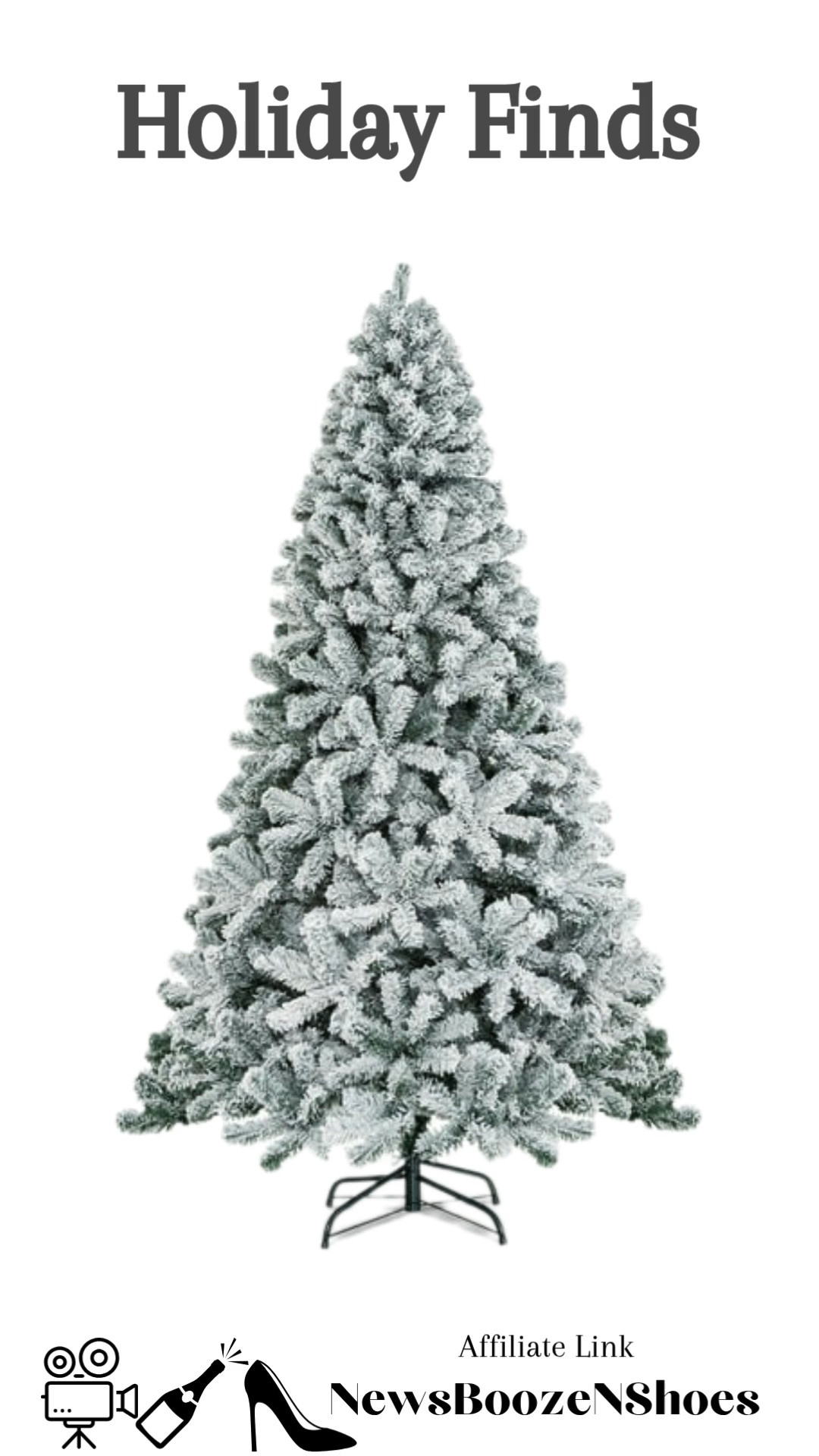 This 7.5ft snow flocked hinged Christmas tree brings wintry charm and festive flair to your holiday setup, making decorating feel like pure joy. #ChristmasTree #SnowFlockedTree #HolidayDecor #UnlitTree #MetalStand #XmasStyle #SeasonalDecor #WinterWonderland #TreeTrimming #FestiveVibes 🎄✨😊
 

 #LTKHoliday #LTKSeasonal #LTKHome
