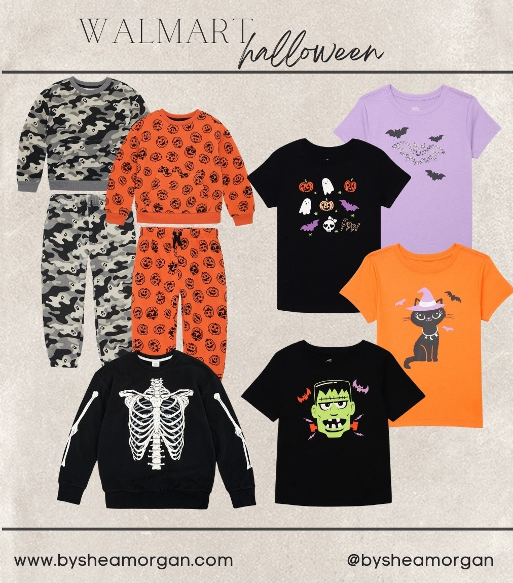 Walmart Halloween tees / kids Halloween shirts 