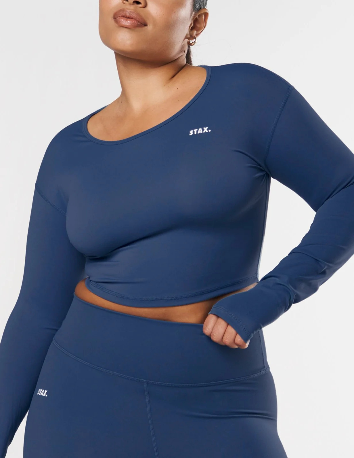 Scoop Long Sleeve NANDEX ™ - Navy | STAX.