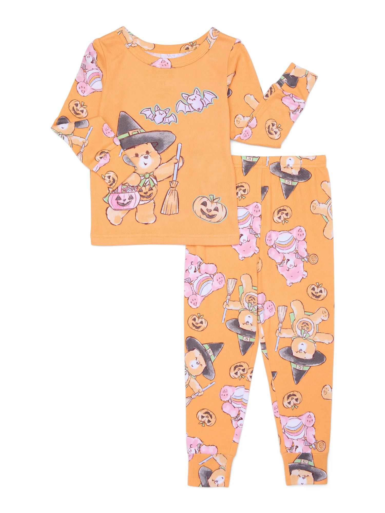 Character Toddler Halloween Glow in the Dark Pajama Set, 2-Piece, Sizes 12M-5T | Walmart (US)