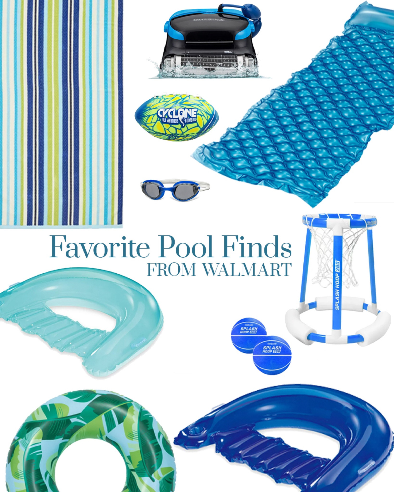 I never thought we would have a pool, but we bought a 1970 rancher with a 70’s-era concrete pool that was just waiting to be brought back to life!  #ad Of course, we needed some accessories along with new plaster and tile and these are some of the things we bought from @walmart that we’ve been enjoying the most!  Blues & greens, naturally! #walmartpartner #walmarthome #walmartsummer #poolfavorites

#LTKhome #LTKSeasonal