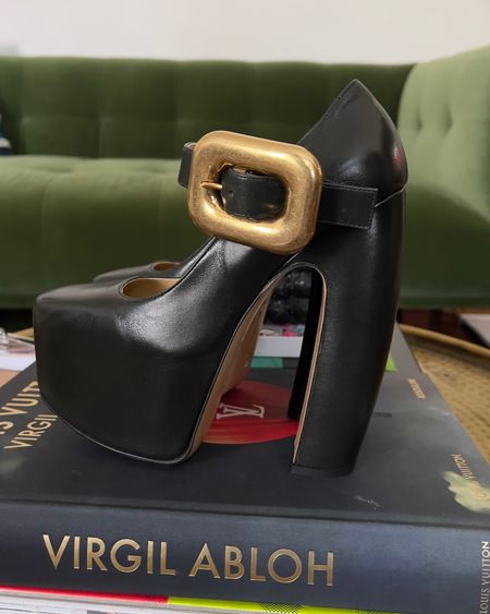 Coffee table books and platform heels 

#LTKshoecrush