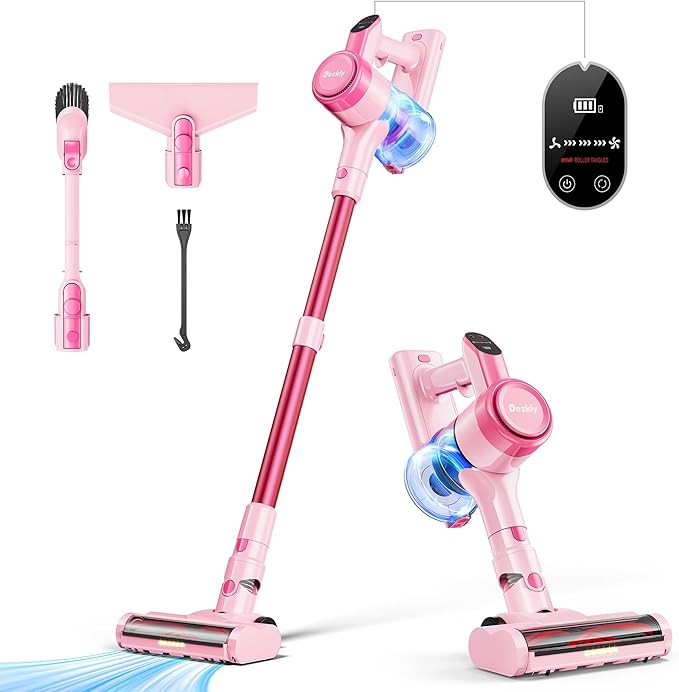 Dezkly Cordless Vacuum Cleaner, 8 in 1 Lightweight Stick Vacuum with Sofa Brush, 300W Motor, 23KP... | Amazon (CA)