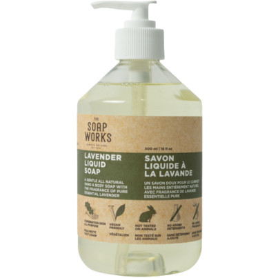 The Soap Works Lavender Liquid Soap | Well.ca