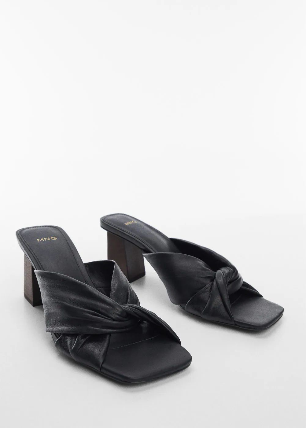Leather wrap sandals -  Women | Mango USA | MANGO (US)
