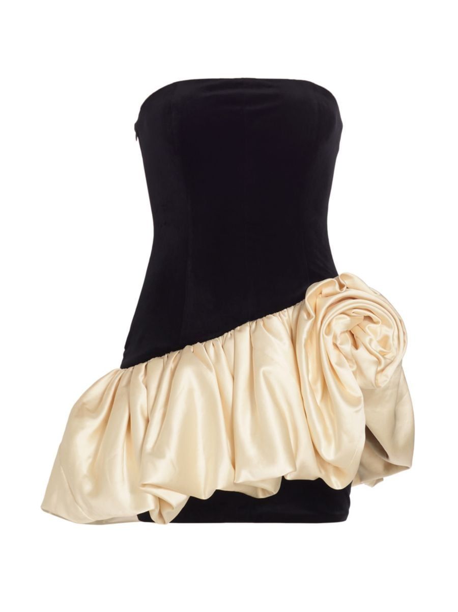 Blade Velvet Strapless Minidress | Saks Fifth Avenue