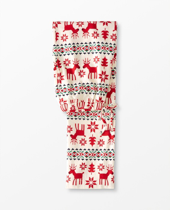 Dear Deer Holiday Flannel Pajama Pants in 100% Combed Cotton - Size Adult XXS by Hanna Andersson | Hanna Andersson